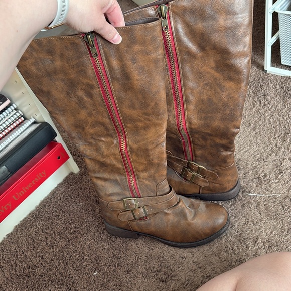 Women’s Journee Collection Lady Riding Boots - Extra Wide Calf size 10 brown - Picture 3 of 5